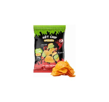 HOT CHIP CHILLI CHIPS CHILLI & LIME 80G EU