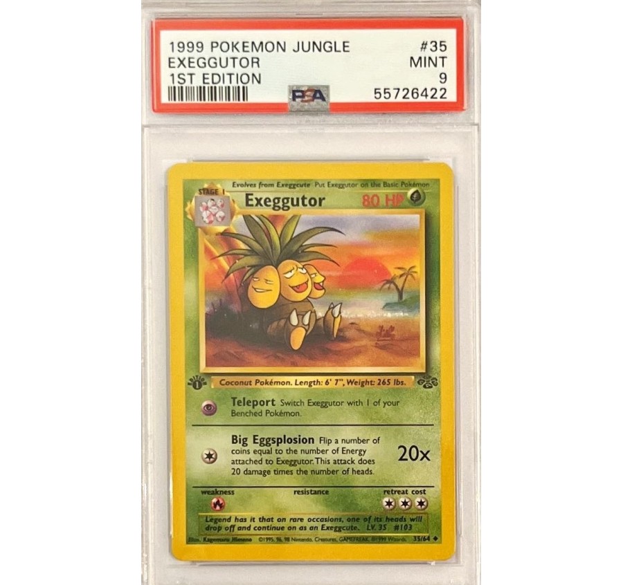 1st Edition Exeggutor - Pokemon Jungle PSA 9